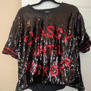 Judith March Classy Until Kickoff Sequin Jersey